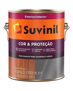 Tinta Esmalte Cor Proteção Branco Fosco Solvente Suvinil 3,6l