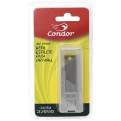 Refil Lâmina Aço Estilete Massa Gesso Drywall 2990R  Condor